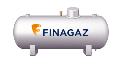 Une citerne Finagaz. Totalgaz devient Finagaz, mais rien ne change pour les clients. Citerne Finagaz (ex-Totalgaz)