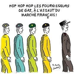 Soldats fournisseurs gaz